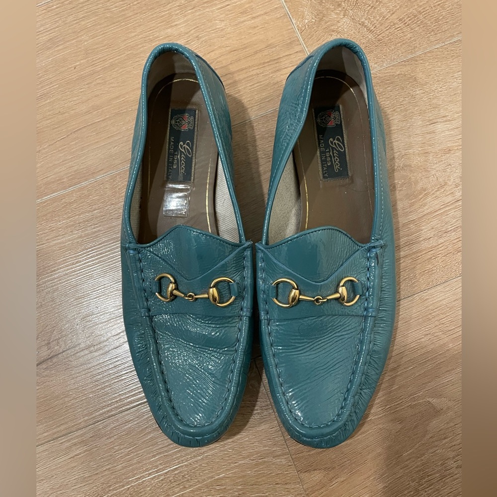 Gucci women’s loafers blue size 39